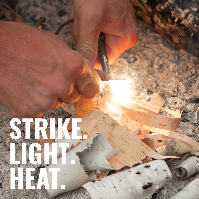 Load image into Gallery viewer, Close up showing how to se the LifeSaver Fire Starter
