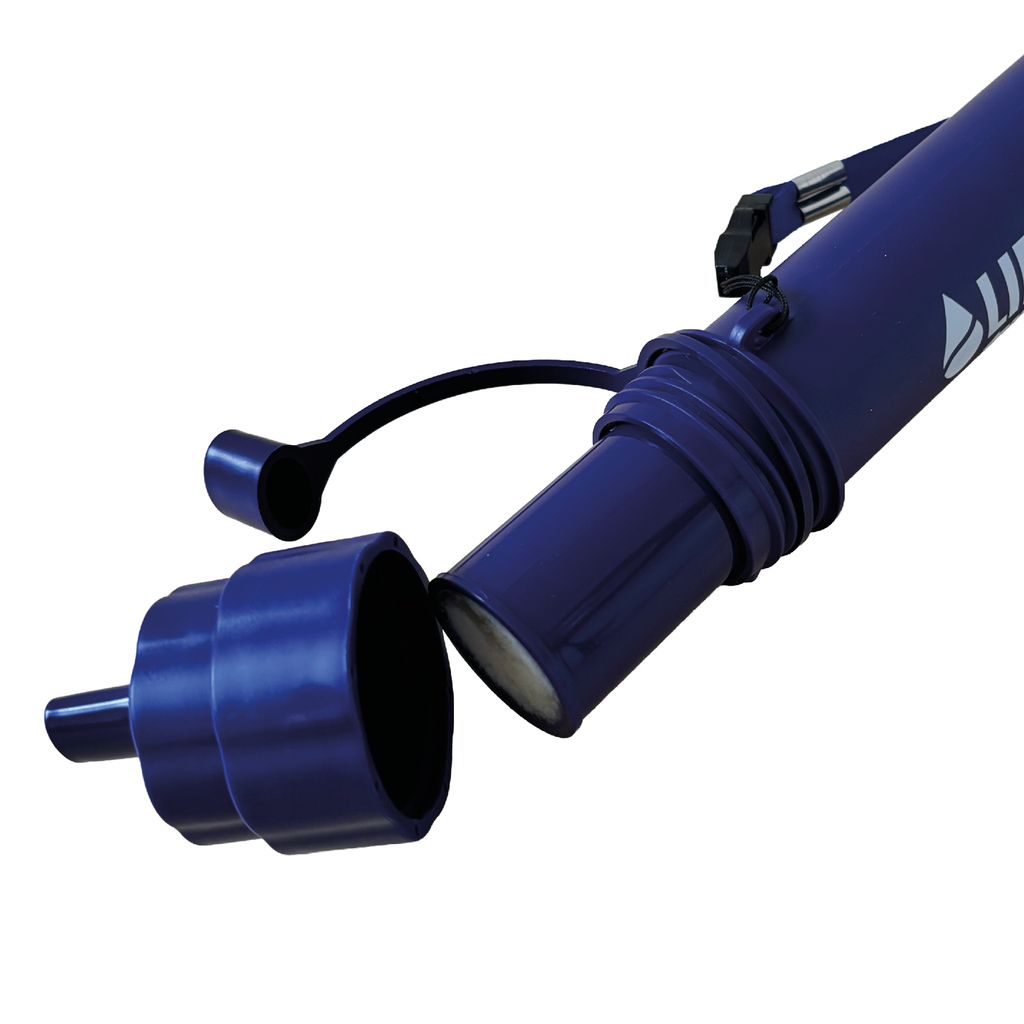 LifeSaver Lifeline with the drink cap removed to show the filter cartridge
