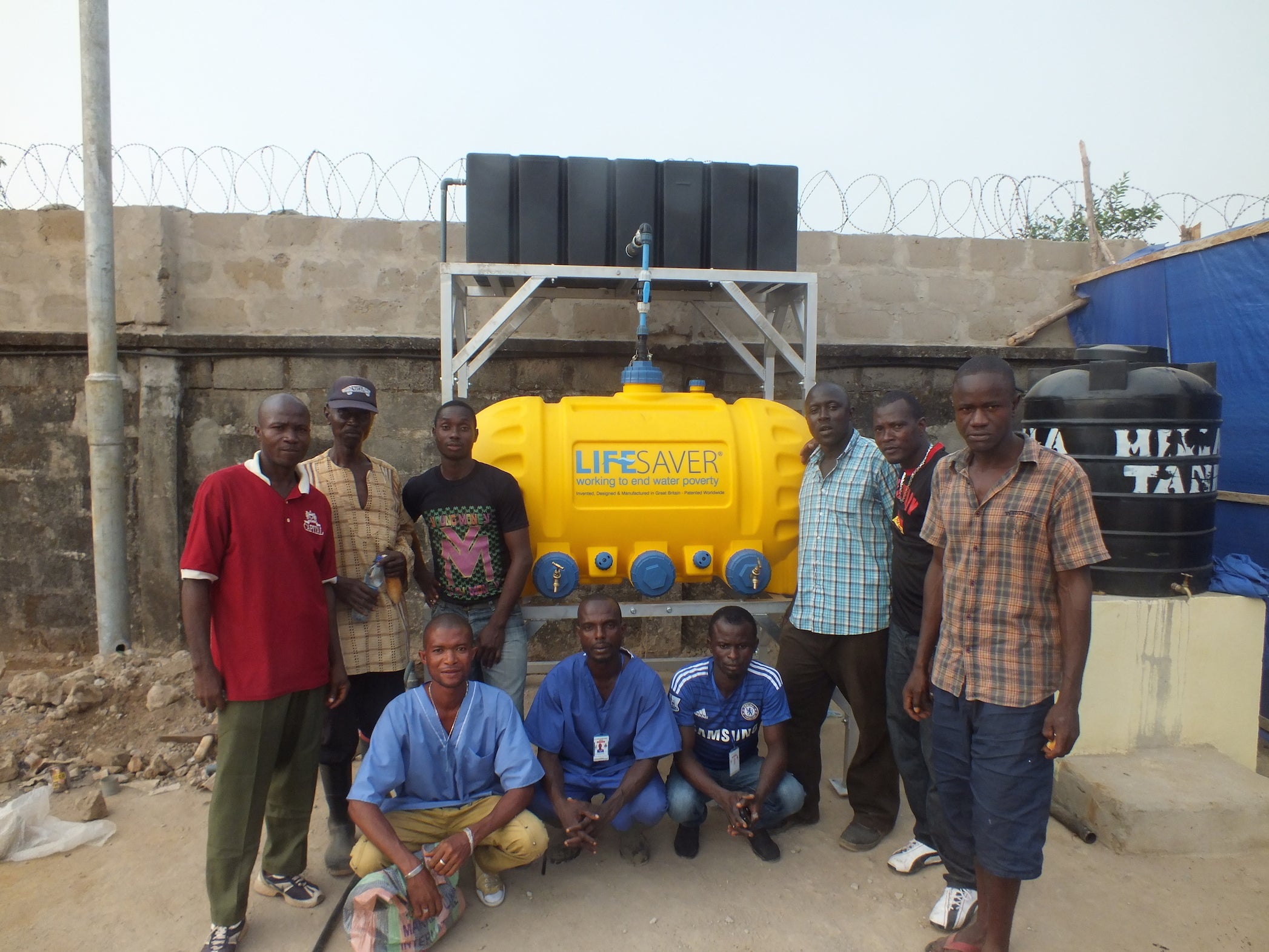 LifeSaver C2 installed in Sierra Leone with happy locals